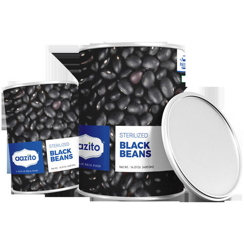Ready To Cook Sterilized Canned Black Beans with 24 Months of Shelf Life