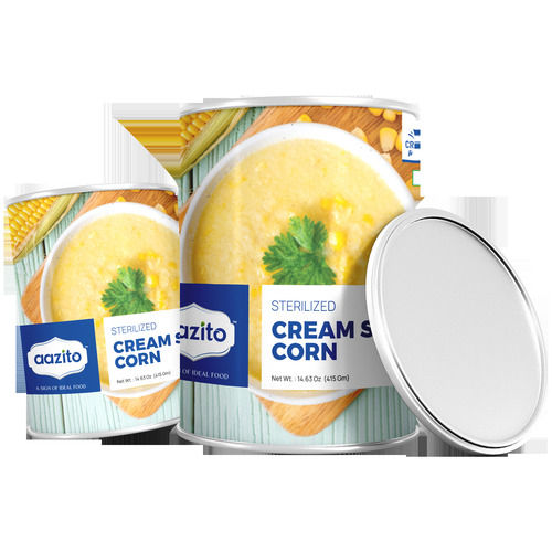 Ready To Cook Sterilized Canned Cream Style Corn With 24 Months Of Shelf Life