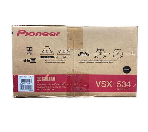 Pioneer Vsx-534 5.2-Channel A/V Receiver Dimension(L*W*H): 43.43 X 32 X 17.27  Centimeter (Cm)