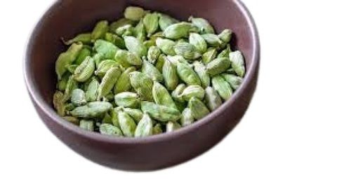 Solid Green Oval Shape Dried A Grade Cardamom