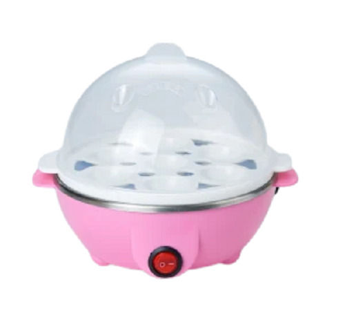 Pink 18X16X16Cm Portable Polished Finish Pvc And Steel Electric Egg Boiler