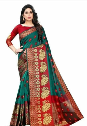 Party Wear Shrink Resistant Breathable Embroidered Traditional Designer Ladies Sarees