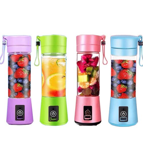1pc Electric Blender Cup - Battery Operated Portable Transparent