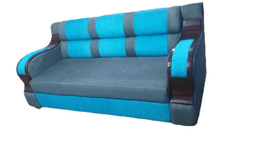 Machine Made Modern Plain Blue With Grey Color 83.8 X 175 X 75.2 Inch Stylish Sofa