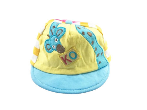 Multicolor Casual Wear And Skin Friendly Soft Woolen Printed Cap For Kids 