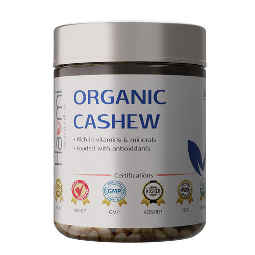 White 100% Organic Raw Cashew Nut, Rich In Antioxidan And Vitamins