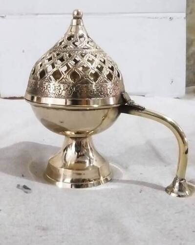 Round Polished Brass Pooja Items, for Home, Temples, Style : Royal at Best  Price in Moradabad