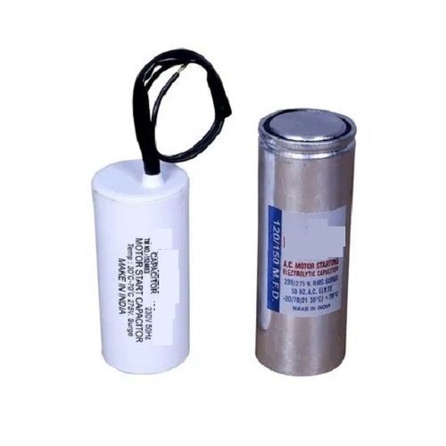 Ac Current 440 Volt Cylindrical Aluminum Motor Start Capacitor For Fan Capacitance: 1.5 To 10 F