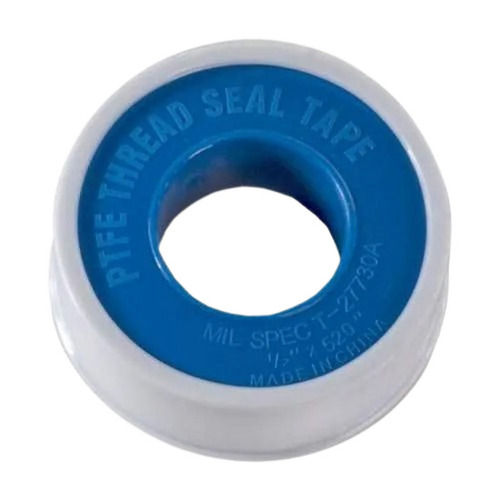 White 1 Inches Wide And 10 Meter Poly Tetra Fluoro Ethylene Thread Seal Tape