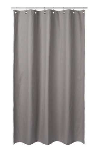 Grey 72X48 Inches Light Weight Bathroom Curtain