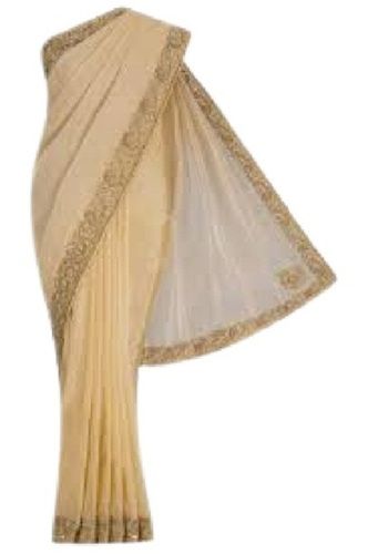 Sandal Ladies Embroidered Party Wear Georgette Sarees 