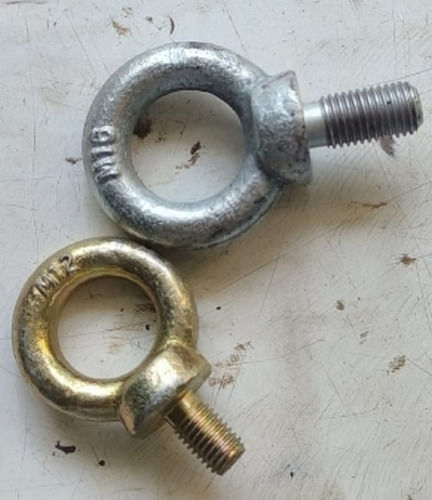 8 to 64 MM High Tensile Galvanized Mild Steel Eye Bolts For Lifting Use