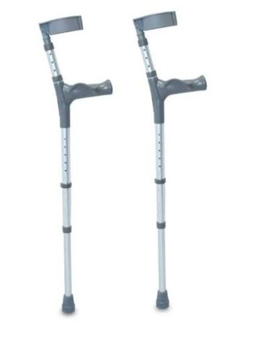 Aluminium Adjustable Elbow Crutches With PVC Handle