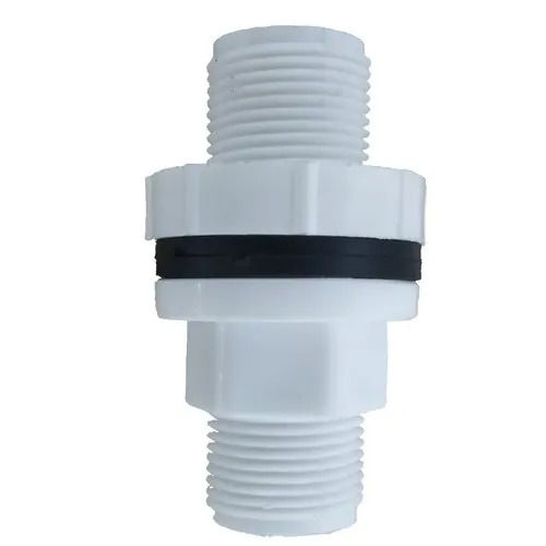 White Chemical Resistant High Tensile Strength Cold Rolled Round Upvc Tank Nipple