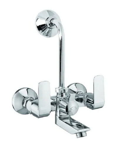 Glossy Finish Attractive One Piece Wall Mounted Stainless Steel Wall Mixer Size: 31.7 X 26.3 X 21.9 Cm