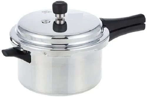 5 Liter Capacity Round Base Bakelite Handle Polished Aluminum Pressure Cooker Body Thickness: 0.5-5 Millimeter (Mm)