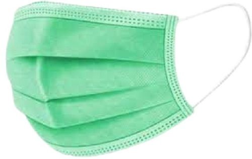 Green Rectangle Non Woven Disposable Face Mask