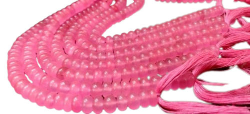 Round Natural Watermelon Pink Chalcedony Gemstone Beads - 8Mm