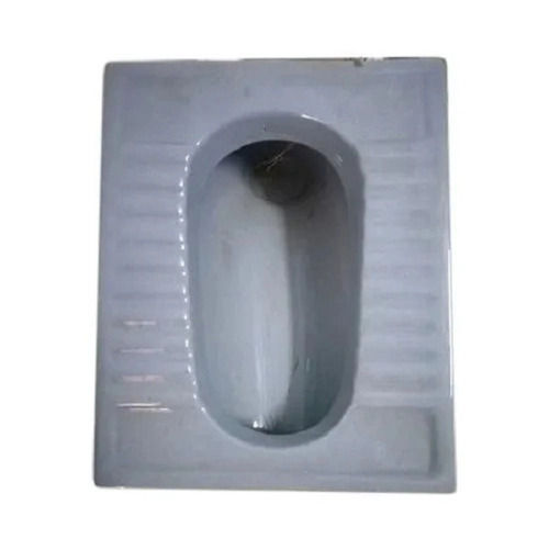 White One Piece Polished Floor Mounted Rectangular Glossy Indian Ceramic Toilet Seat