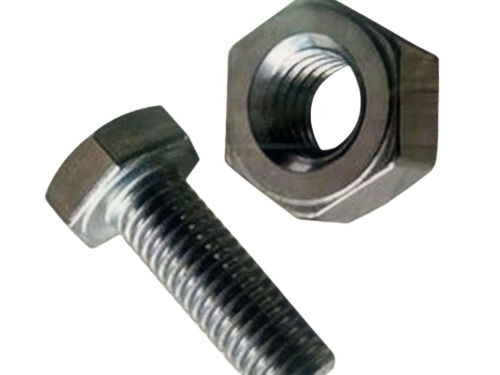 Mild Steel Nut & Bolt With 1- 1.5 Inch Sizes And Hexagonal Shape Head