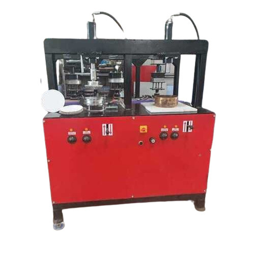 Semi Automatic Paper Plate Making Machines - Color: Red