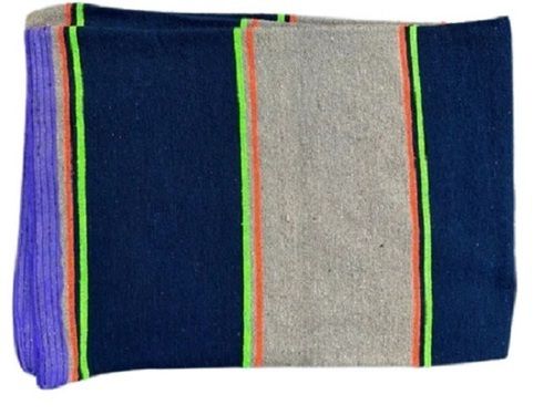 Antibacterial Anti Slip Plain Modern Rectangular Striped Cotton Durries Rugs