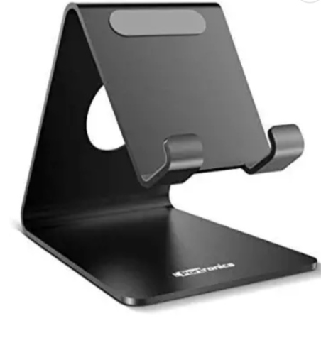 Durable & Portable Black Finish Plastic Mobile Phone Stand - Plastic Material, Black Color | Easy to Install, Durable Design