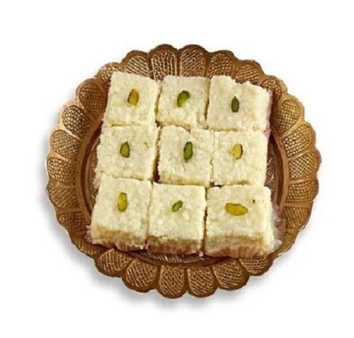 6 Gm Protein Full Cream Paneer Condensed Milk Sweet Smooth Regular Malai Barfi Fat: 3.3 Grams (G)