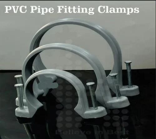 Gray Primium Quality Pvc Pipe Fitting Clamps