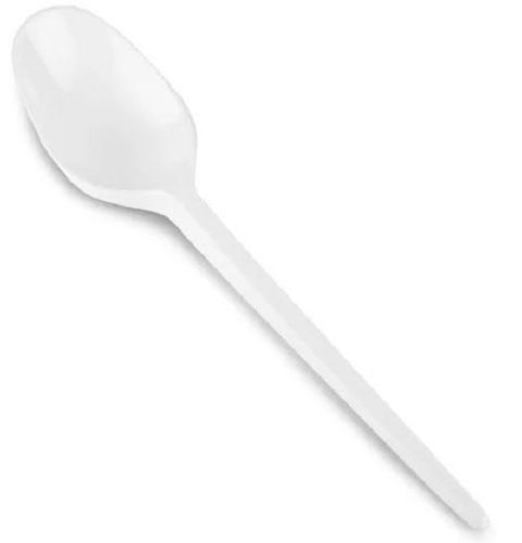 5 Inch Hdpe Plain White Plastic Spoon