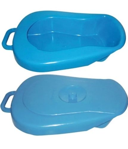 Blue Color Plastic Stable Bed Pan For for Bedbound Patient 