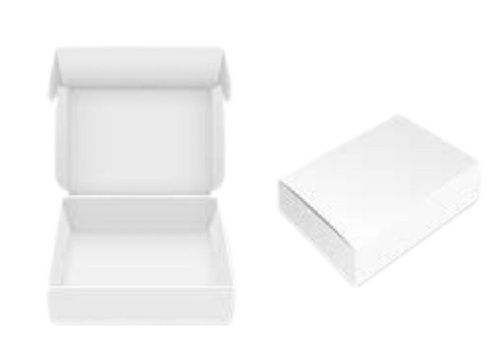 White 3X3X2 Inches Size Paper Packaging Carton Box, Pack Of 100 Pieces