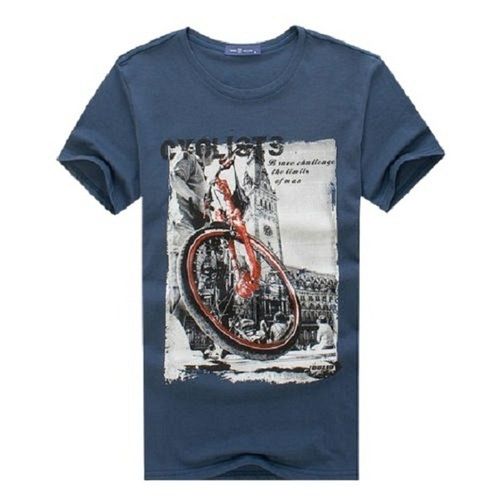 Comfortable Mens Grey Printed Short Sleeve T-Shirt Age Group: 18 Above