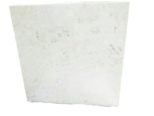 White Non-Slippery Plain Water Absorbing Designer Polished Marble For Decoration 