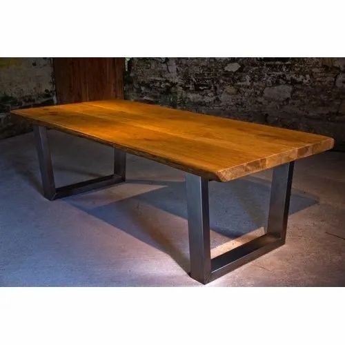 Waterproof Wooden And Stainless Steel Table For Home Use