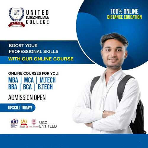 BBA, BCA, B.Tech, MBA, MCA, M.Tech Distance Education Online Correspondence Courses