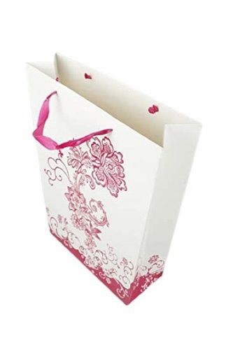 Printed 5 Kg Capacity 6 X 8.5 X 2.5 Inch Fancy Paper Bag, (Pack Of 10 Piece)