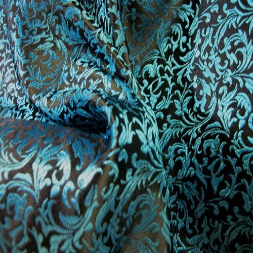 Light Blue Rayon Velvet Fabrics Density: Home Textile Gram Per Cubic ...