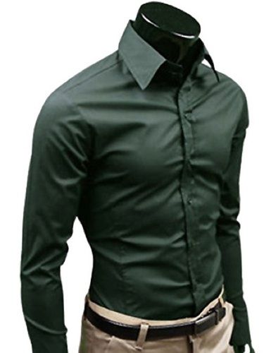 Comfortable And Breathable Plain Full Sleeve Formal Wear Cotton Shirt For Men Collar Style: Straight