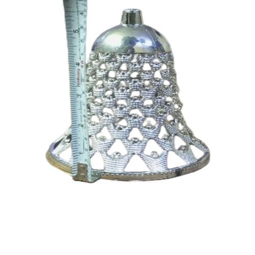 Golden PVC 7 Inch Hanging Bell For Decoration