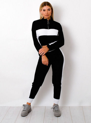 Fashionable And Super Rich, Stylish Solid Women Track Suit, 