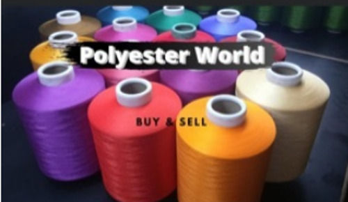 Multiple Color Plain Twisted Polyester Yarn For Weaving Packaging: Cartoon Box