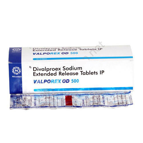 Valporex Od 500 Divalproex Sodium Tablet General Medicines