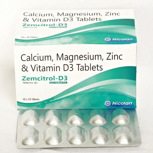 Zemcitrol-D3 Calcium, Magnesium, Zinc And Vitamin D3 Tablet
