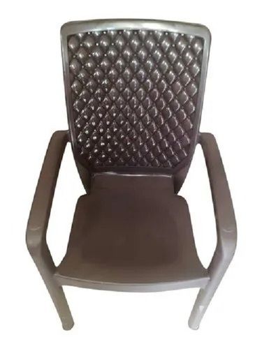 Modern Plain Polished Light Weight One-Piece PVC Plastic Moulded Handle Chair