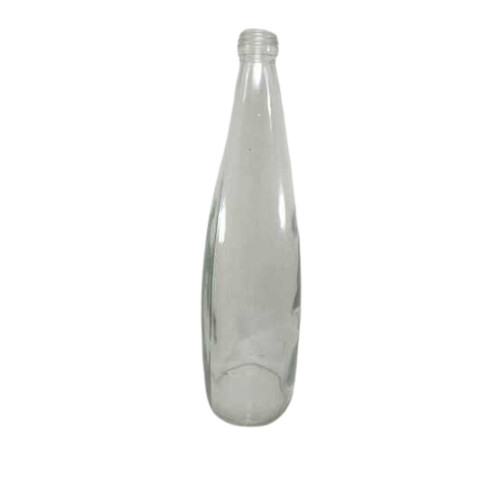 1000 ml Water Round Glass Bottle - Glass Material, 1000 Milliliter Capacity, Transparent Color | Leak Proof Design, Smart Sealing Cap, Long Lasting Durability
