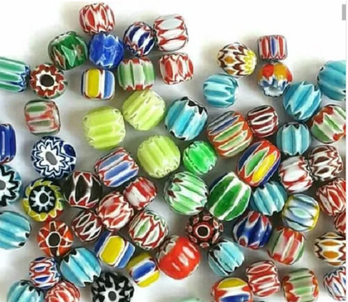 Premium Quality And Durable Foil Glass Beads Multiple Color