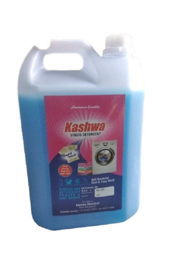 Blue 99.9% Pure A Grade Kashwa Laundry Liquid Detergent For Removes Tough Stains And Spots