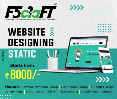 Static Website Development Services By F5craft Software Solution