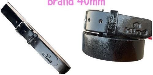 Black Color Leather Belt For Mens